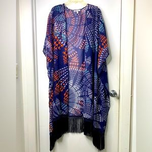 Patrons of Peace Fringe Duster Kimono XS-XL